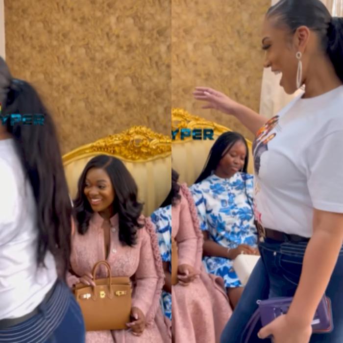 Duncan Williams’ Daughter Snubs Jackie Appiah After She Visited Her Father – Video Stirs Reactions