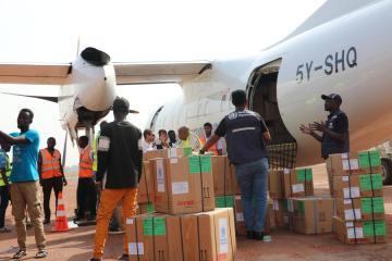 Delivering over 50 metric tons of medical provides to the Blue Nile and Nuba Mountains in Sudan