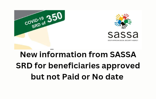 New info for accredited however unpaid SRD SASSA R350 2024