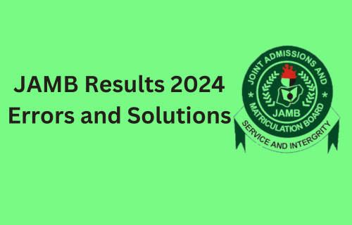 JAMB outcomes 2024 errors and options