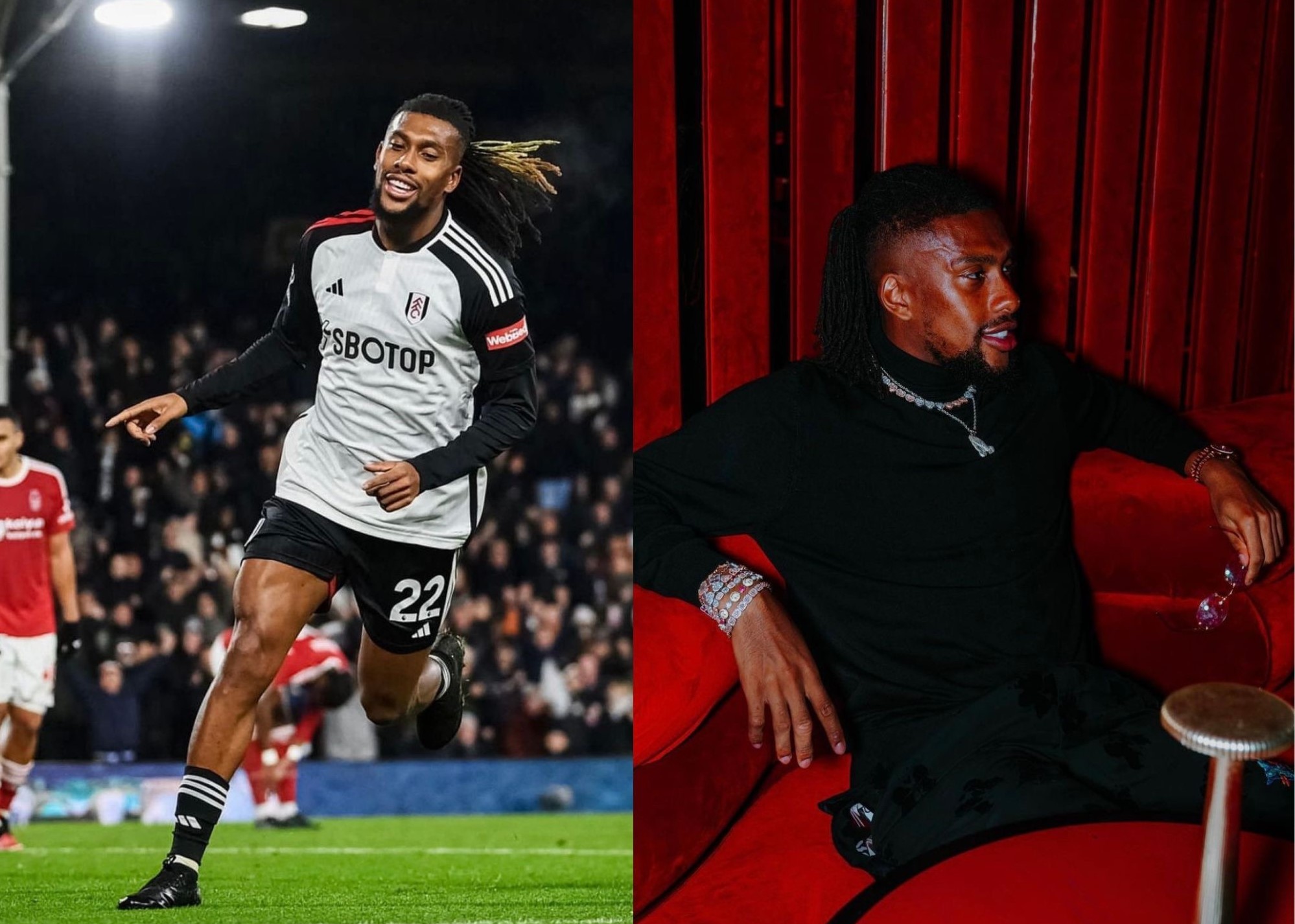 Images: Fulham FC’s Alex Iwobi attends vogue journal launch social gathering in model