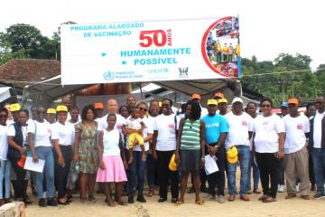 Celebration of fiftieth anniversary of the Expanded Immunization Programmme in Sao Tome and Principe