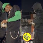 Stonebwoy And Davido Will Not Do This – Peeps React To Video Of Medikal And Spraying Money On Their Followers After Returning From UK