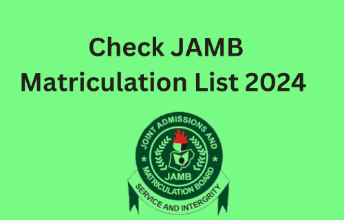 Verify your title on JAMB matriculation checklist 2024