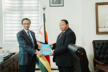 Newly appointed WHO Consultant to Zimbabwe presents credentials