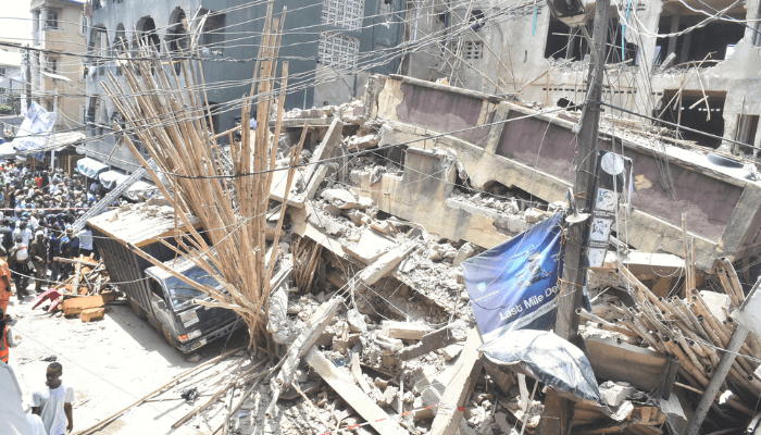 Might feared useless as storey constructing collapses in Lagos Island