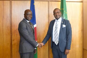 WHO Consultant to Namibia formally introduced his credentials to the Authorities