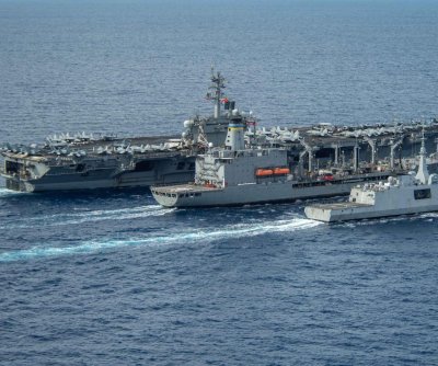 USS Theodore Roosevelt arrives in South Korea in present of drive
