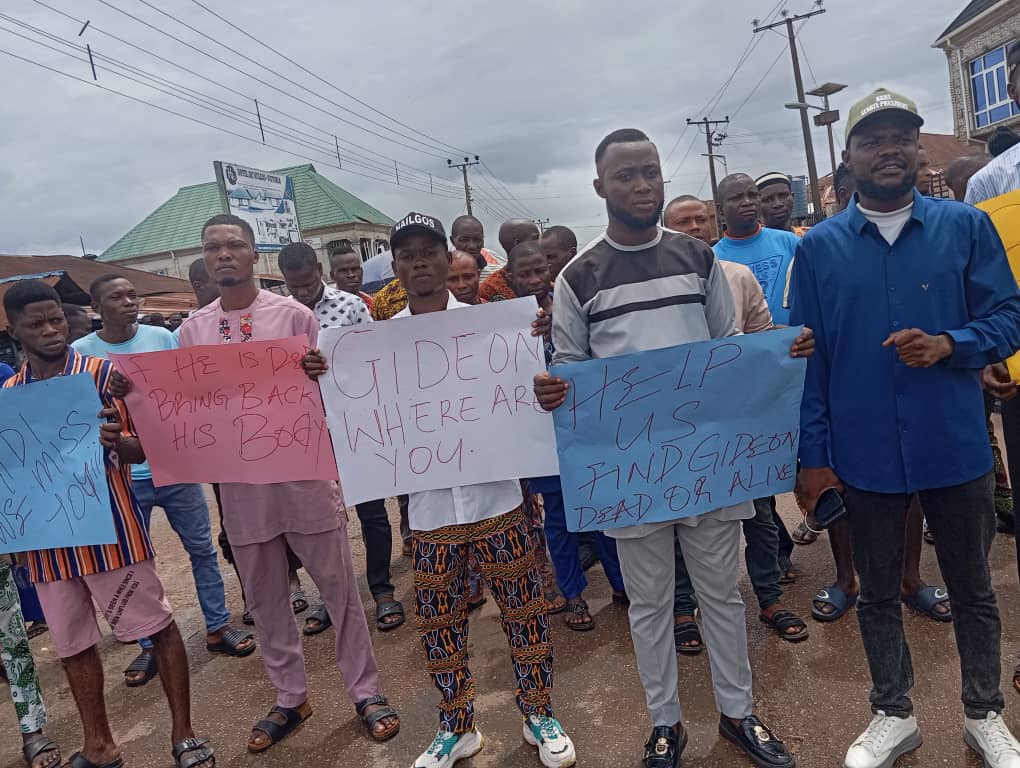 College students protest lacking colleague in Ondo