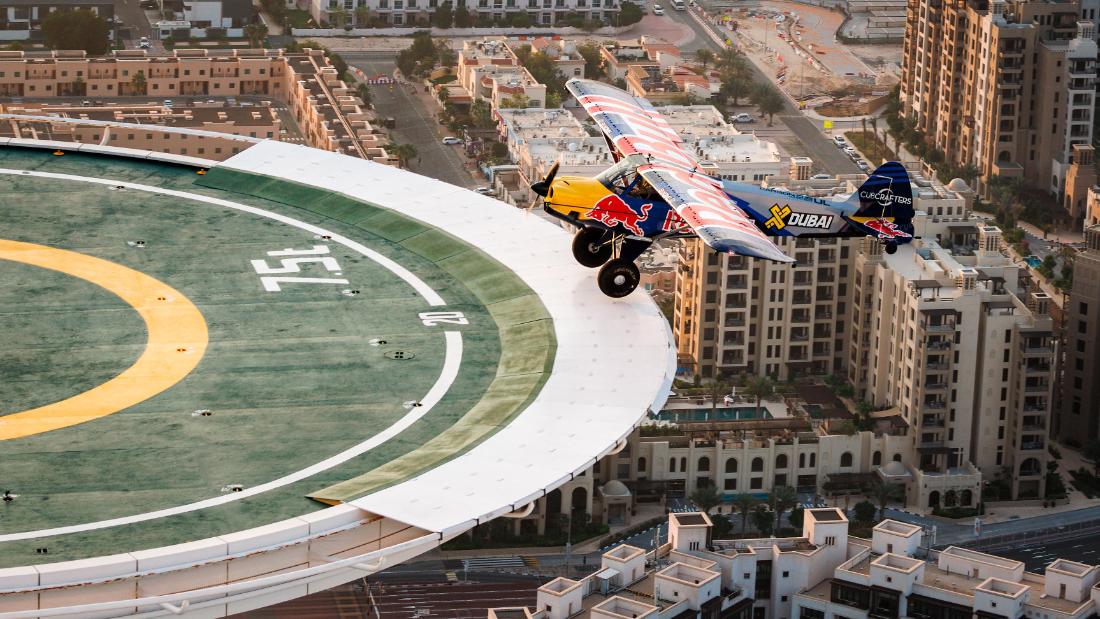 Pilot makes historical past after touchdown on high of a 56-story resort