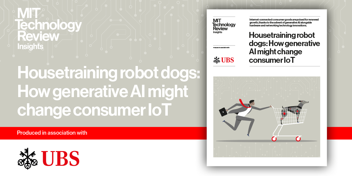 Housetraining robotic canine: How generative AI would possibly change shopper IoT