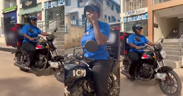 Mercy Johnson’s husband turns a bl!nd eye because the actress rides a supply bike like an professional (VIDEO)