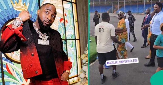 Davido Proudly Visits Adeleke College With Nephews Shouting ‘002’ in Video, Wizkid FC Gloats