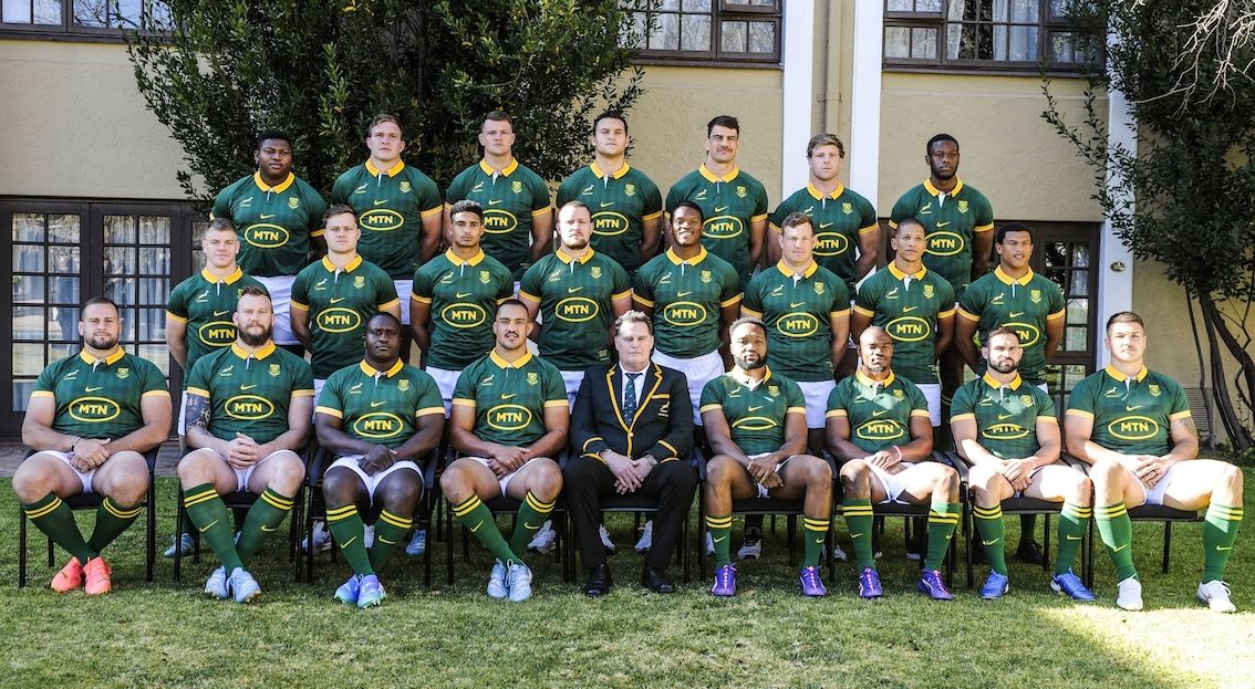 Official staff photograph: Springboks again in GREEN AND GOLD