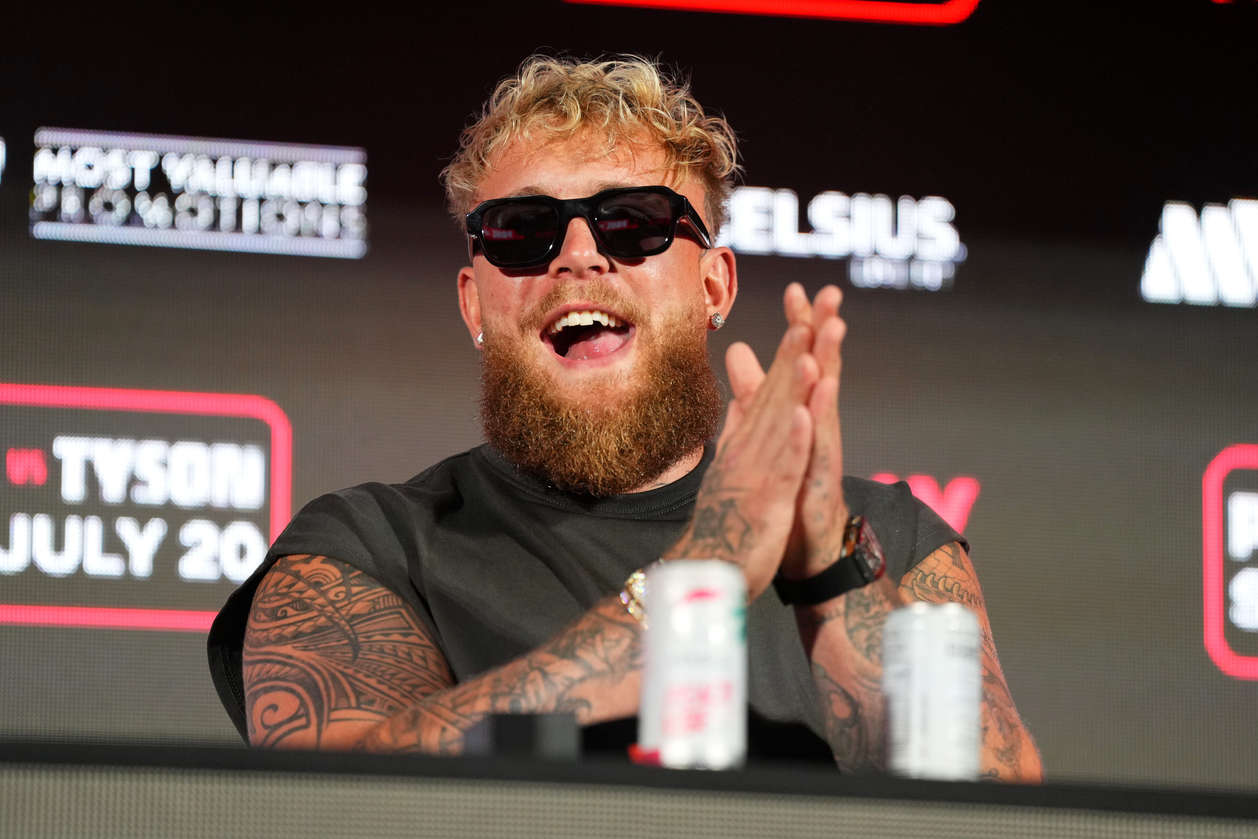 Jake Paul vs Mike Perry Weigh-in Erupts Into Large Brawl