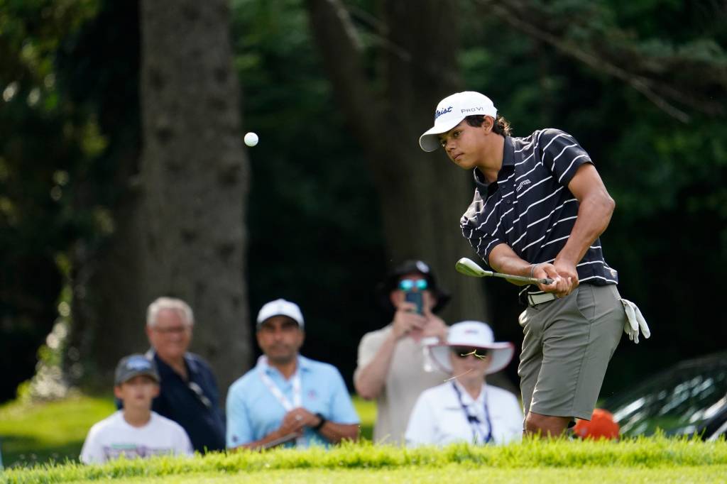 Tiger Woods retains shut eye on son Charlie’s U.S. Junior Beginner spherical