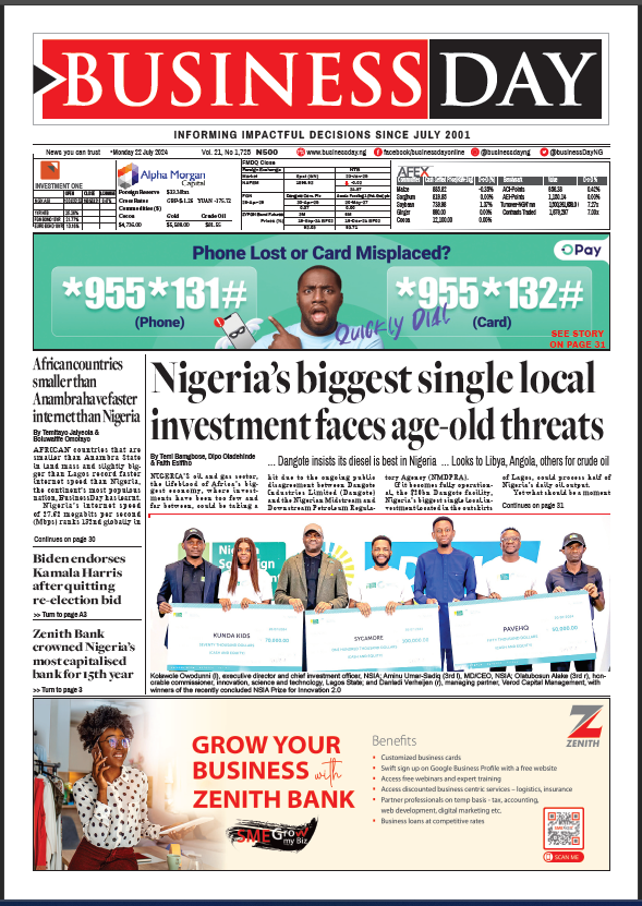 BusinessDay 22 Jul 2024