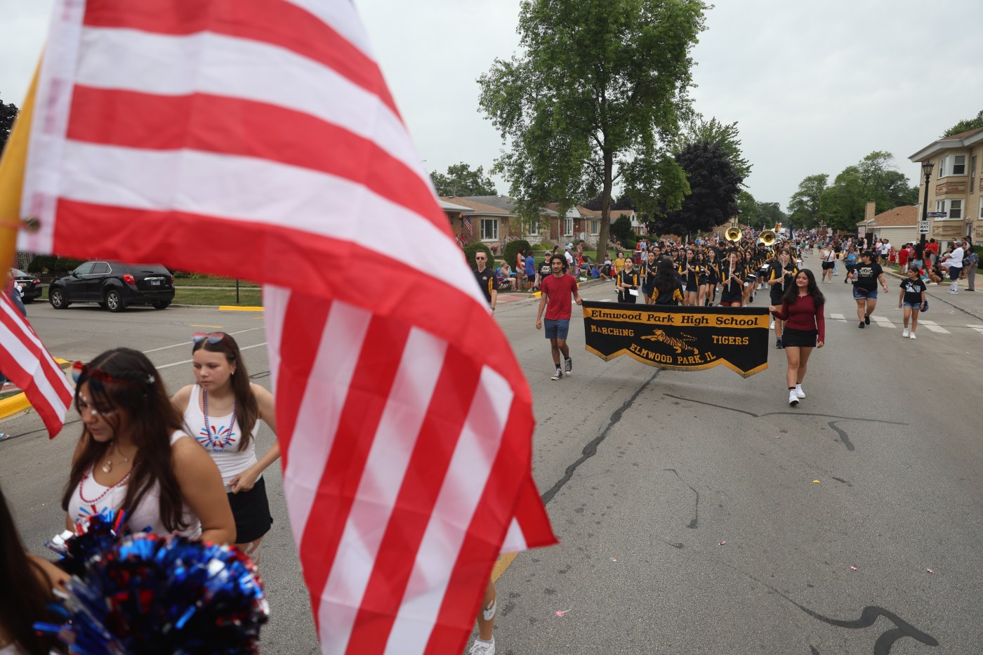 Fourth of July in Elmwood Park options parade, band and fireworks