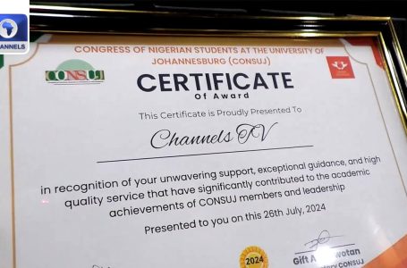 Channels TV Will get Award For Selling Nigerian Group In South Africa