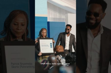 #Shorts The revealing of Patoranking as First UNDP Regional Goodwill Ambassador, Africa.