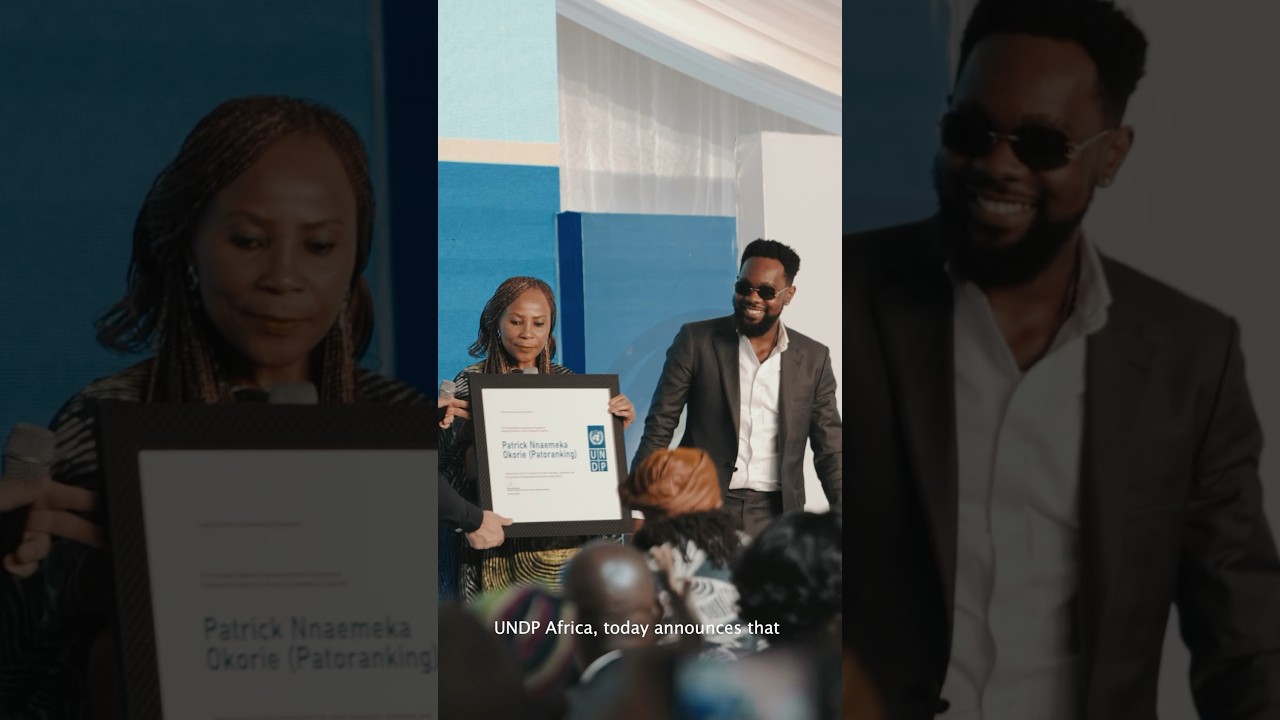 #Shorts The revealing of Patoranking as First UNDP Regional Goodwill Ambassador, Africa.