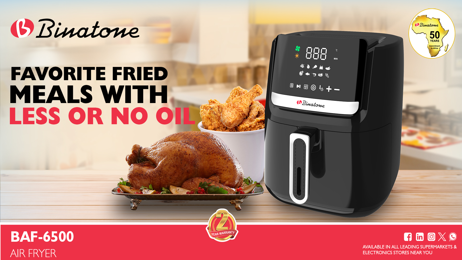 Uncover the Magic of Wholesome Cooking with the Vary of Binatone Air Fryers