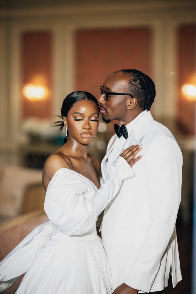 Chigozie & Kismet’s White Wedding ceremony in Dallas Was a Fairytale Come Alive!