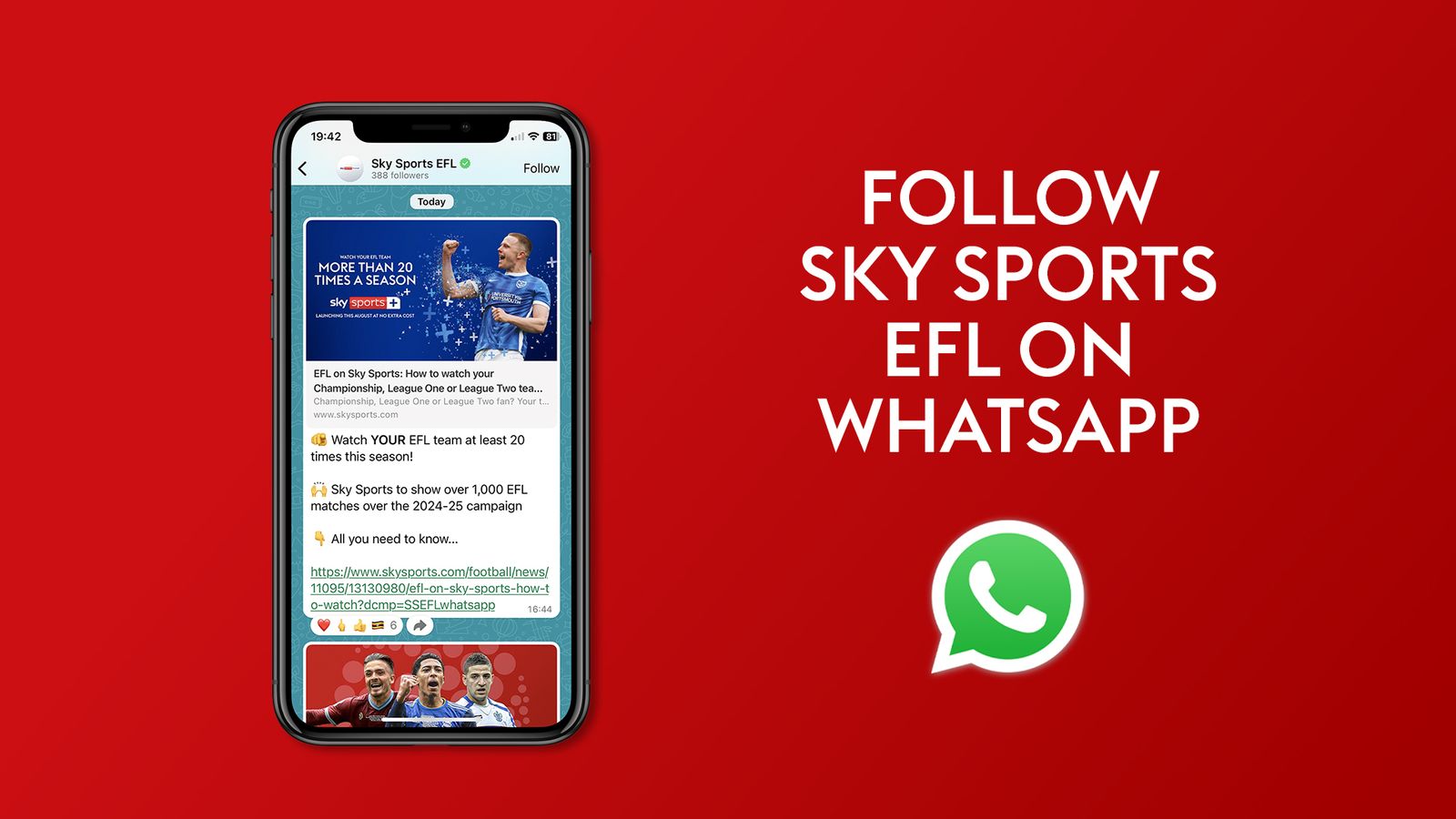 Sky Sports activities EFL on WhatsApp: Championship, League One and League Two information, options and highlights | Soccer Information | Sky Sports activities