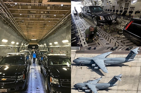 Huge Cargo Planes : Inside C-5 Galaxy, C-17 Globemaster That Carries US President’s Limousines
