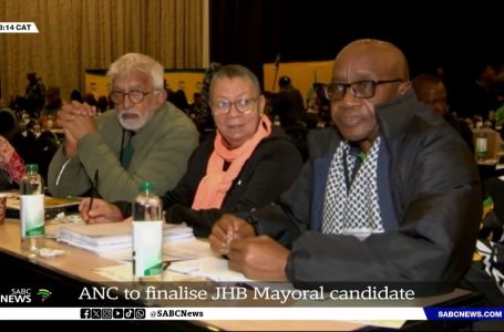 ANC to finalise Johannesburg mayoral candidate on Monday