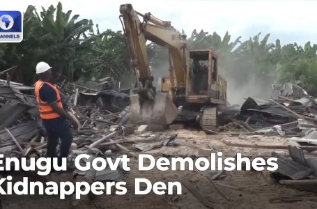 Enugu Govt Demolishes Kidnappers Den In Nkwubor Structure