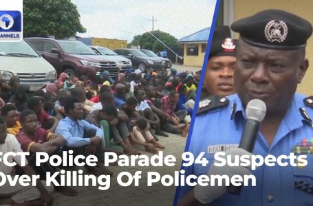 FCT Police Parade 94 Suspects Over Killing Of Policemen