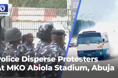 Hardship Protest: Police Disperse Protesters At MKO Abiola Stadium