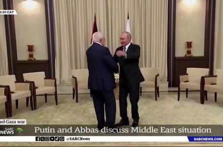 Palestinian President and Russian President talk about Center East scenario