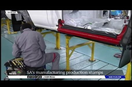 South Africa’s manufacturing manufacturing slumps