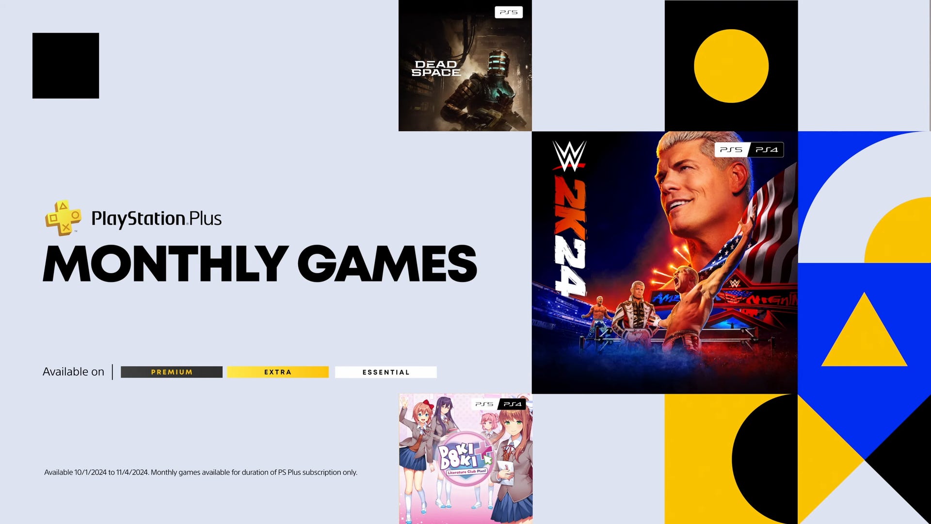 PlayStation Plus video games for October 2024 confirmed