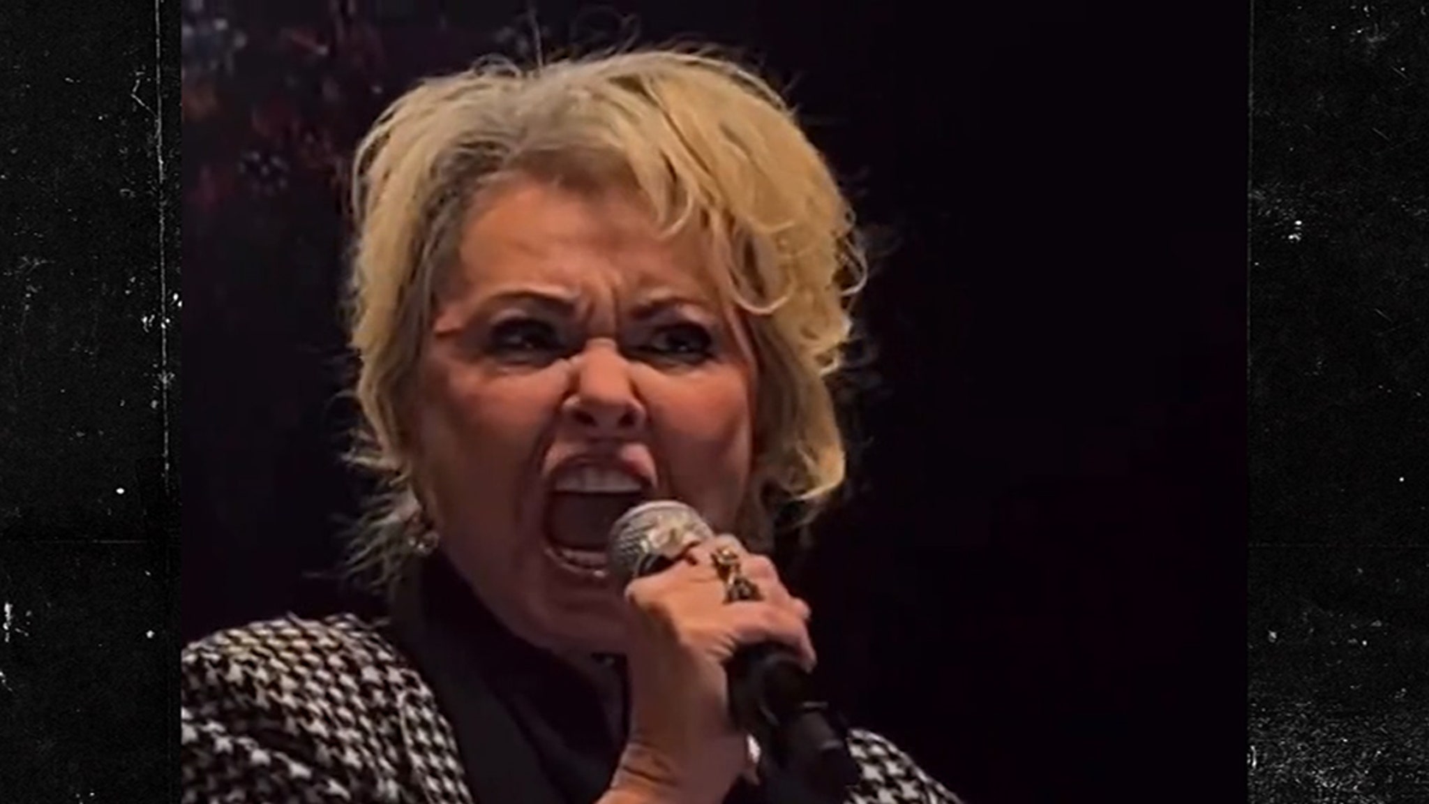 Roseanne Barr Screams Election Conspiracy Theories at Tucker Carlson Occasion