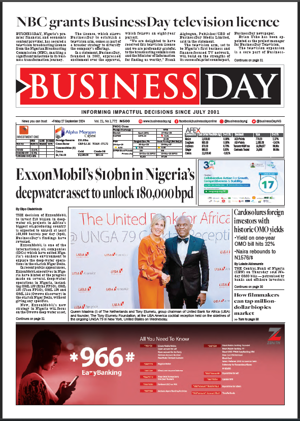 BusinessDay 27 Sept 2024