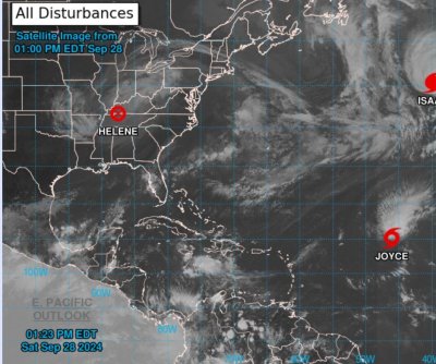 Hurricanes Isaac, Joyce transfer in Atlantic with no threats to land