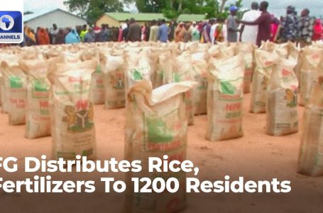 Nasarawa Financial Hardship: FG Distributes Rice, Fertilizers To 1200 Residents