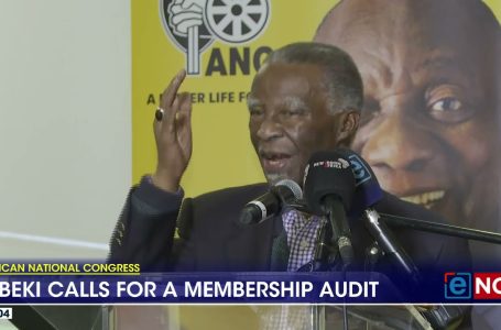 Thabo Mbeki requires a ANC membership audit