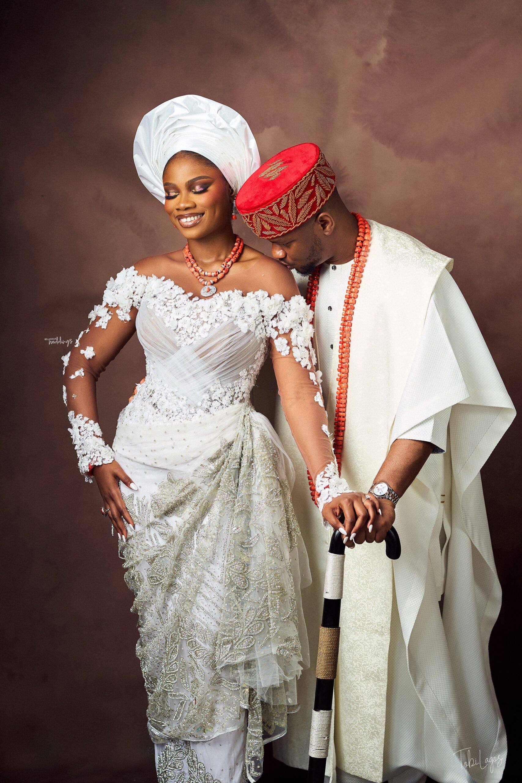 A Candy Igbo-Yoruba Affair! Nkechi & Toye’s Trad Will Have You Beaming With Smiles
