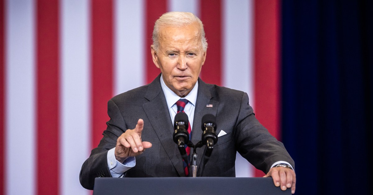 Biden says ‘Lock him up — politically lock him up’ in remarks about Trump