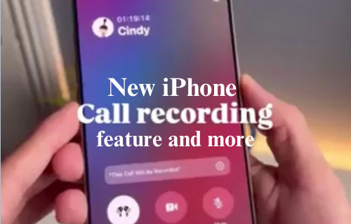 New iPhone name recording characteristic and different new options in 2024