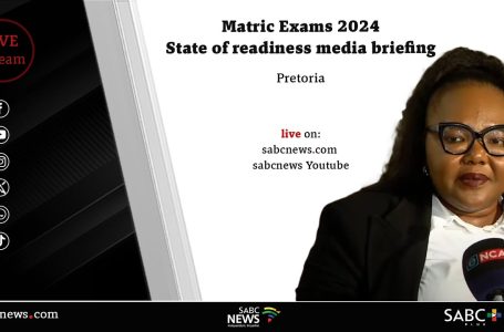 DBE Minister Siviwe Gwarube media briefing on readiness for Matric Exams