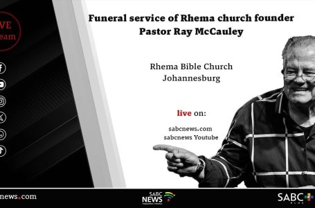 Funeral service of Rhema church founder Pastor Ray McCauley