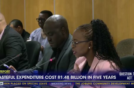 Authorities wasteful expenditure price R1.48 Billion in 5 years