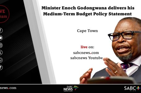 MTBPS 2024 | Finance Minister Enoch Godongwana delivers his Medium-Time period Funds Coverage Assertion