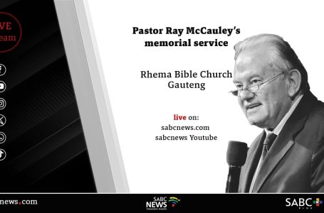 Pastor Ray McCauley’s memorial service