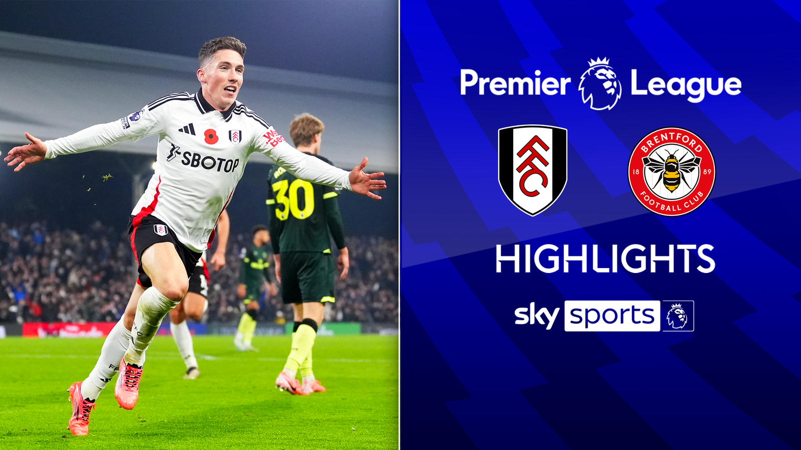 Highlights from the Premier League match between Fulham and Brentford.”